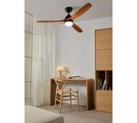 WIND CUP - Ventilateur De Plafond 40W Silencieux Ø132 Cm 100% Bois Télécommande