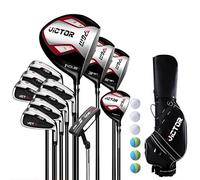 Wind Greeting Ensemble Complet de Golf pour Débutants, 12 Clubs Avec Sac de Cart, Manche Graphite, pour Droitiers, Hommes