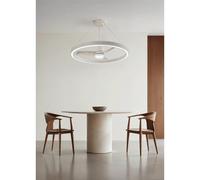 WIND HALO - Ventilateur De Plafond 36W Silencieux Ø108cm Avec Anneau Lumineux LED Avec Lumière
