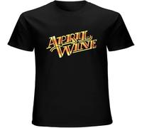 WIND HIBISCUS April Wine Men's T Shirt Unisex Fit Casual Graphic Tops Black L
