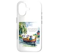 Wind in The Willows Livre Citation Messing About in Boats Coque pour iPhone 17