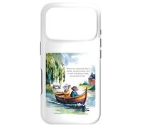Wind in The Willows Livre Citation Messing About in Boats Coque pour iPhone 17 Pro