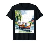 Wind in the Willows Livre citation "Messing about in Boats" T-Shirt