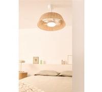 WIND LAMP NATURAL WOVEN - Ventilateur De Plafond Silencieux 25W Ø60cm Avec Lumière LED Avec Lumière
