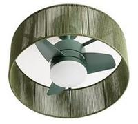 CREATE Ventilateur de plafond WIND LAMP WOVEN – silencieux, LED 25W, télécommande, vert sauge