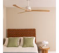 WIND LARGE - Ventilateur De Plafond 40W Silencieux Ø152 Cm 100% Bois Sans Lumière