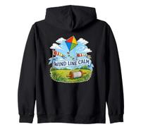Wind Line Calm Cerf Volant Bobine Sweat à Capuche
