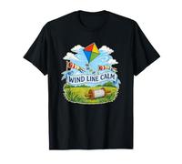 Wind Line Calm Cerf Volant Bobine T-Shirt