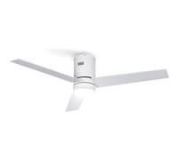 WIND MINIMAL - Ventilateur de plafond 40W silencieux Ø132 cm avec éclairage LED de 15W - Blanc Blanc G