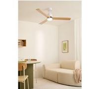 WIND MODERN - Ventilateur de plafond silencieux 40W avec lumière LED plusieurs tailles disponibles - Bois clair G