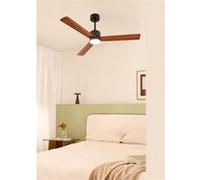 WIND MODERN - Ventilateur de plafond silencieux 40W avec lumière LED plusieurs tailles disponibles - Bois sombre G