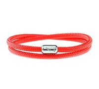 Wind Passion Bracelet Rouge Aimanté Magnétique Tressé Corde pour Homme et Femme, Taille X-Large