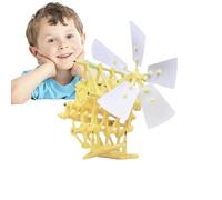 Wind-Powered Strandbeest Model Kit - DIY Walker Science & Adults, Theo Jansen Inspired Mechanical Robot, STEM Educational Engineering Toy (sans piles requis)
