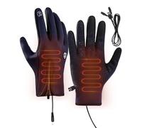 Wind Proof Screen Touch Ski Mittens- Rechargeable Hand Warmer Winter Mittens, Men Women MittensZippers Fishing Hiking Skating | Cross Country Skiing Glove, Subzero Temperature Activity, Smartphone