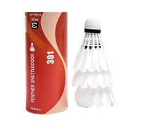 Wind-Resistant Badminton Shuttlecocks 3-Piece Set - Portable High-Speed Pra | Duck Feathers Shuttlecocks for Indoor, Outdoor, Gym, Community Square, Park, Backyard, Batting Practice