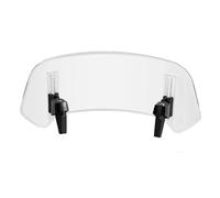 Wind Screen pour MT07 pour MT09 pour MT10 pour R1 pour R3 pour FZ6 pour TMAX530 pour TMAX 500 Pare-Brise De Moto Spoiler Réglable Visière(Large Clear A)