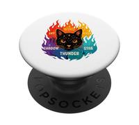 Wind Shadow River Star Thunder Sky Cat Feline Warriors PopSockets PopGrip Adhésif