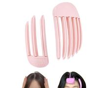 Wind Shaping Styling Comb for Fluffy Bangs,Forehead Bangs Clip,Durable Hair Root Clips DIY Stylish Curly Hair For Women,DIY Hair Styling Tools(Pink Set)