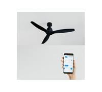 WIND STYLANCE M - Ventilateur de plafond 40W silencieux 100% bois Ø 132 cm sans eclaraige avec wifi