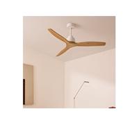 CREATE Ventilateur de plafond WIND STYLANCE M silencieux bois Ø132cm sans éclairage ni Wi‑Fi Blanc G