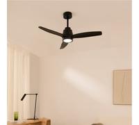 WIND STYLANCE NATURAL WOOD - Ventilateur de plafond 40W silencieux 100% bois plusieurs tailles - Noir G