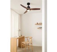 WIND STYLANCE NATURAL WOOD Ventilateur de plafond silencieux 40 W, 100 % bois, Ø 112 cm, avec éclairage, sans Wi-Fi