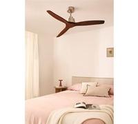 WIND STYLANCE - Ventilateur de plafond 40W silencieux 100% bois plusieurs tailles Nickel G