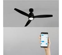 WIND STYLANCE - Ventilateur De Plafond 40W Silencieux 100% Bois Plusieurs Tailles WIFI + Télécommande