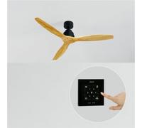 WIND STYLANCE - Ventilateur De Plafond 40W Silencieux 100% Bois Plusieurs Tailles Sans Lumière
