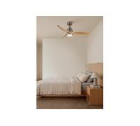 WIND STYLANCE - Ventilateur de plafond silencieux 40 W avec pales en ABS technique Ø 112 cm avec éclairage sans Wi-Fi