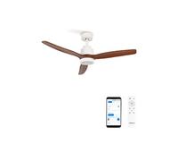 WIND STYLANCE - Ventilateur de plafond silencieux 40 W avec pales en ABS technique Ø 132 cm avec éclairage avec wifi