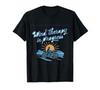 Wind Therapy In Progress Moto Humour Graphic T-Shirt