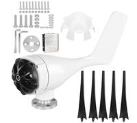 Wind Turbines Generator 300W 5 Blades 12m/s Low Noise High Power Output for Homes Industrial Use Alloy Plastic Material 1.2m Diameter (48V)