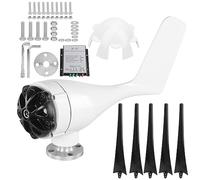 Wind Turbines Generator 300W 5 Blades 12m/s Low Noise High Power Output for Homes Industrial Use Alloy Plastic Material 1.2m Diameter (12V)