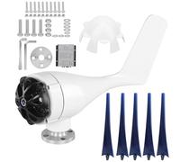 Wind Turbines Generator 300W 5 Blades 12m/s Low Noise High Power Output for Homes Industrial Use Alloy Plastic Material 1.2m Diameter (12V)