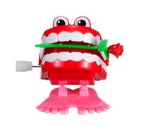 Wind Up Chattering Teeth - Chomping Walking Toy, Kids Funny Mouth Props, Mechanical Chattering Feet Knickknack | Halloween Gag Joke Prank Show Party Faveurs Nouveauté Collectible Gift, rose dent