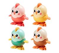 Wind Up Kids Toys- Clockwork Chick Animal Set | ABS Interactive Cute Novelty Toys, Fun Educational Mechanical Play, Durable Lightweight Kids Entertainment Toy Collection With Holiday Birthday Travel