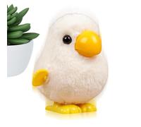 Wind Up Plush Parrot Toy | ABS Velvet 8x8x9cm 30g Clockwork Jumping Bird Interactive Animal Figurine Novelty Décor | Indoor Outdoor Kindergarten Classroom Bedroom Living Room Desk Display | Kids Playf