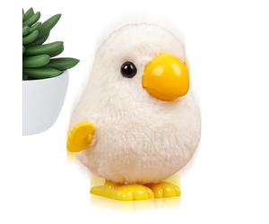 Wind Up Plush Parrot Toy | ABS Velvet 8x8x9cm 30g Clockwork Jumping Bird Interactive Animal Figurine Novelty Décor | Indoor Outdoor Kindergarten Classroom Bedroom Living Room Desk Display | Kids Playf
