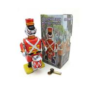 Wind-up toy of a British soldier playing drums