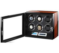 Wind Winder Winder pour Les Montres automatiques Boîte de Rangement avec lumière LED et télécommande, alimentée par Un Moteur Japonais adapté aux Femmes et au Poignet des Hommes Good Times Winders