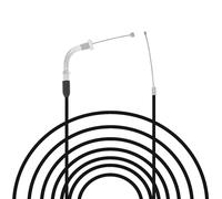 Windance Câble d'accélérateur de 190 cm haute performance pour moto - Réglable et plat - Pour Honda Yamaha Keihin GY6 Scooter ATV (Noir)