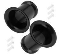 Windance Lot de 2 entonnoirs de 50 mm pour filtre à air de trompette compatible avec PE VM 21 mm, 24 mm, 26 mm, 28 mm, 30 mm, en aluminium CNC (noir)