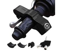 Windance Verrou antivol pour moto, poignée d'accélérateur de frein avant et d'embrayage, verrou de guidon pour protection (noir, M)