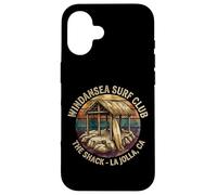 Windansea Surf Club The Shack La Jolla CA Vintage Surf Coque pour iPhone 16