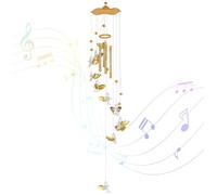 Windchimes à l'extérieur, Carillon éolien pour l'extérieur, 11 Pouces Love Angel Cupid Wind Chime avec des Tubes en Aluminium, Un Vent extérieur Suspendu Facile avec Un Son Clair pour Le Jardin, Les