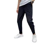 WINDEHAO Hommes Pantalon Cargo Skinny Multi-Poches 2023 New Casual Hiking Outdoor Elastic Waist Sweatpant Casual Joggers Pantalon (Black,31(65-70kg))