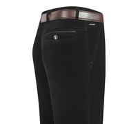 WINDEHAO Men's Stretchy Corduroy Straight Long Pants Autumn High Waist Corduroy Casual Pants Middle Aged Men's Straight Long Pants (Black,38W)
