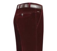 WINDEHAO Men's Stretchy Corduroy Straight Long Pants Autumn High Waist Corduroy Casual Pants Middle Aged Men's Straight Long Pants (Wine Red,34W)