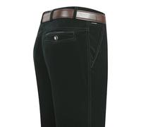 WINDEHAO Pantalon long droit extensible en velours côtelé pour homme - Taille haute - Pantalon décontracté en velours côtelé pour homme d'âge moyen - Vert foncé, 33 W